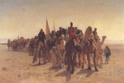 leon belly Pilgrims Going to Mecca (san11) France oil painting art